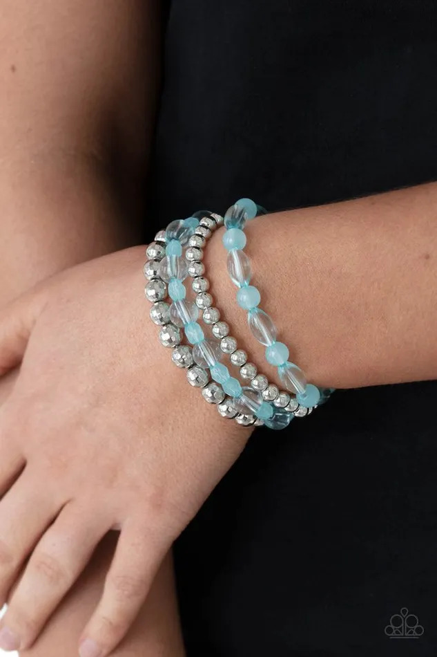 Paparazzi Jewelry Bracelets Paparazzi Bracelet Delightfully Disco Blue
