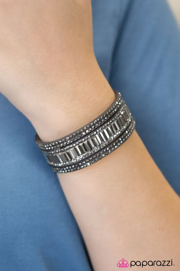 Paparazzi Jewelry Bracelets Paparazzi Bracelet First Class Shimmer Silver