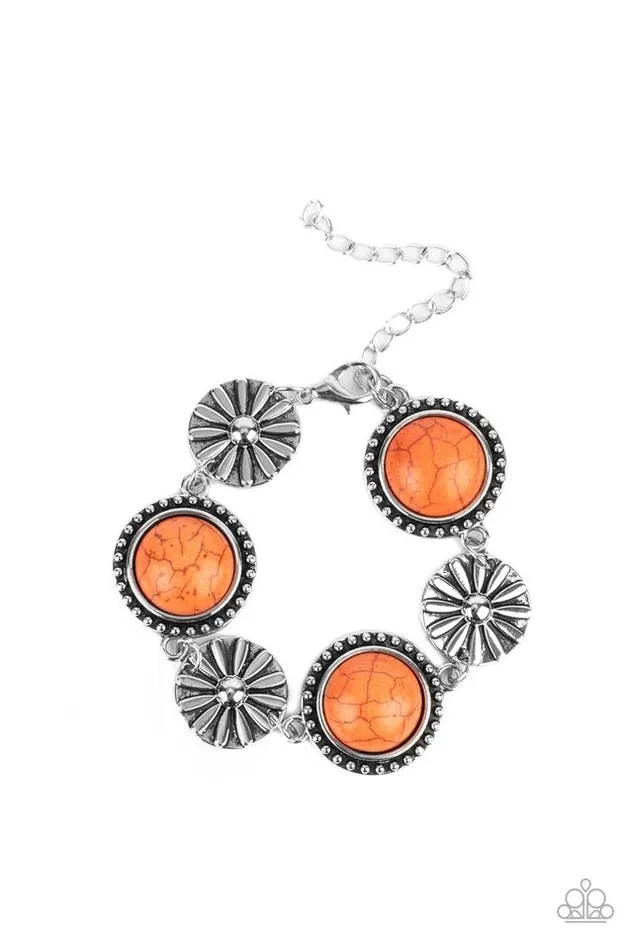 Paparazzi Jewelry Bracelets Paparazzi Bracelet Fredonia Flower Patch Orange Paparazzi Jewelry Bracelets Paparazzi Bracelet Fredonia Flower Patch Orange