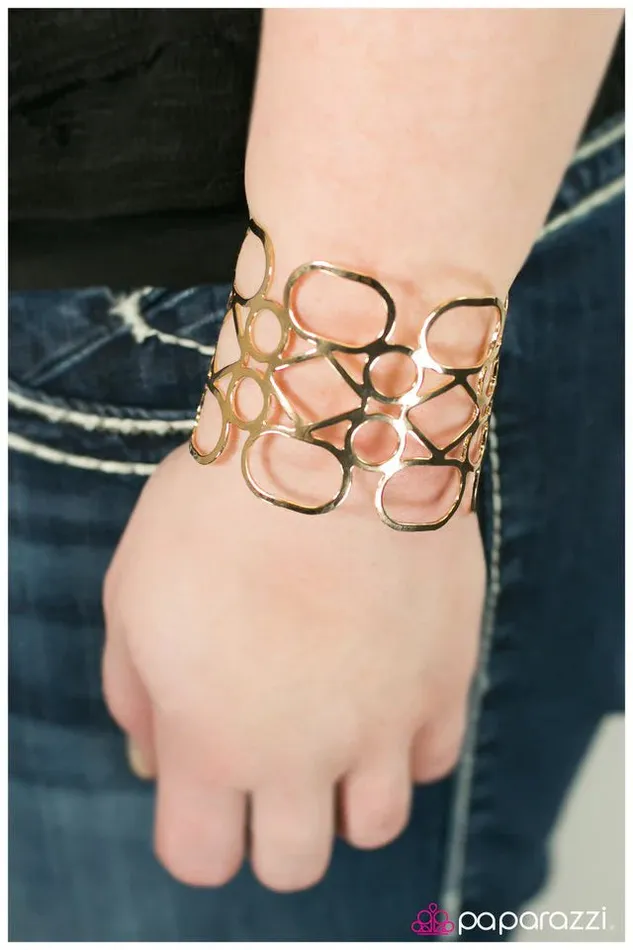 Paparazzi Jewelry Bracelets Paparazzi Bracelet Geo Goddess Gold