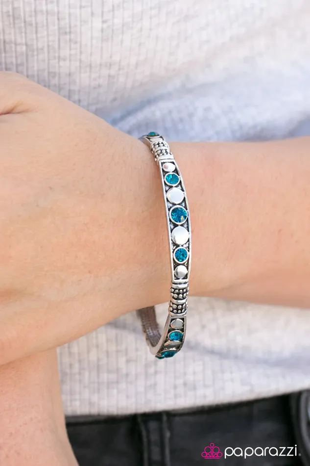 Paparazzi Jewelry Bracelets Paparazzi Bracelet Get Your Sparkle On Blue