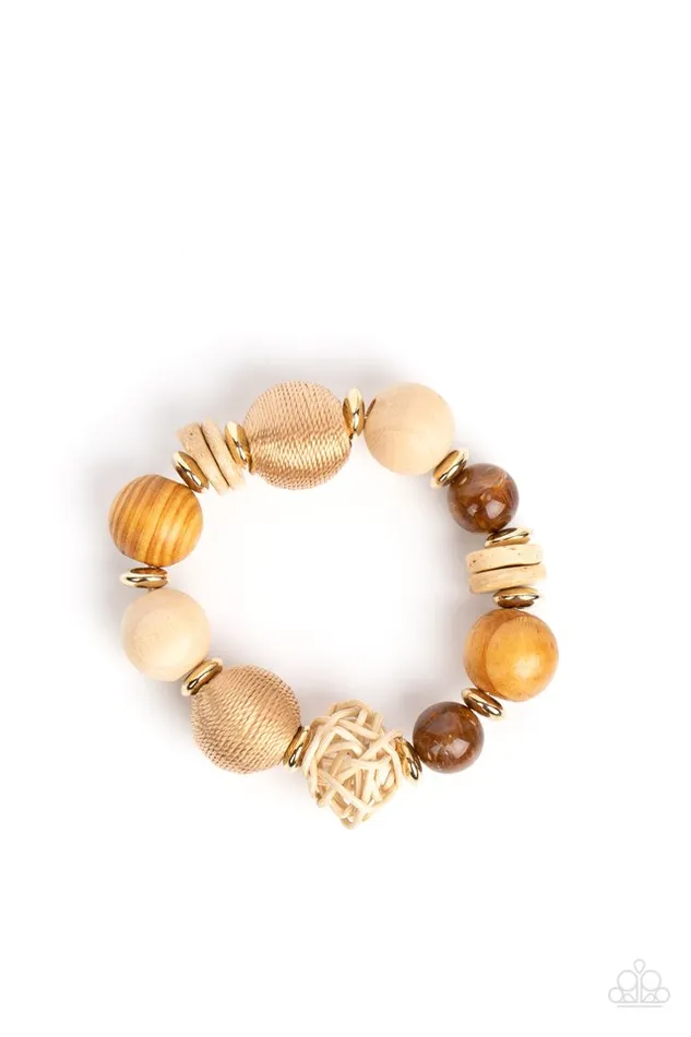 Paparazzi Jewelry Bracelets Paparazzi Bracelet Happily Homespun Brown Paparazzi Jewelry Bracelets Paparazzi Bracelet Happily Homespun Brown