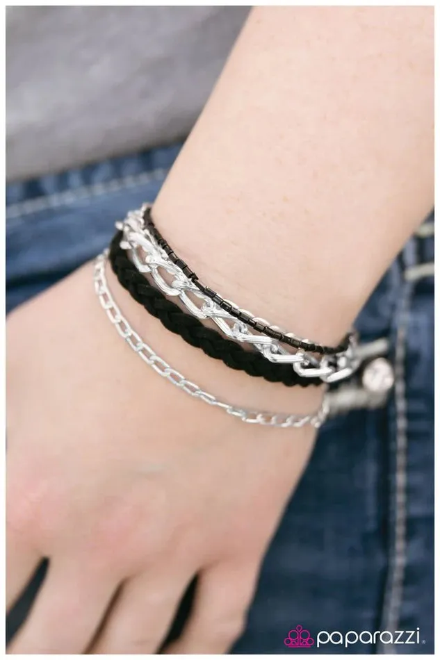Paparazzi Jewelry Bracelets Paparazzi Bracelet I Feel You Black