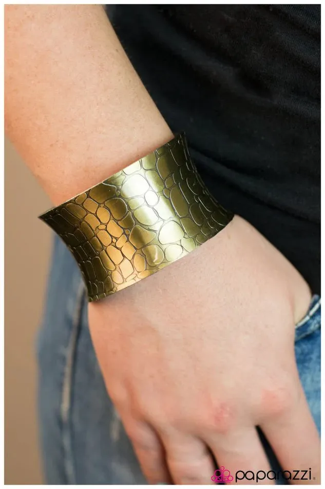 Paparazzi Jewelry Bracelets Paparazzi Bracelet Killer Croc Brass