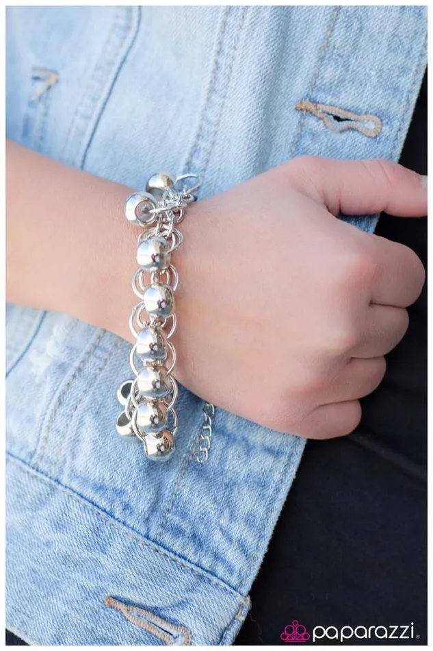 Paparazzi Jewelry Bracelets Paparazzi Bracelet On the Same Page Silver