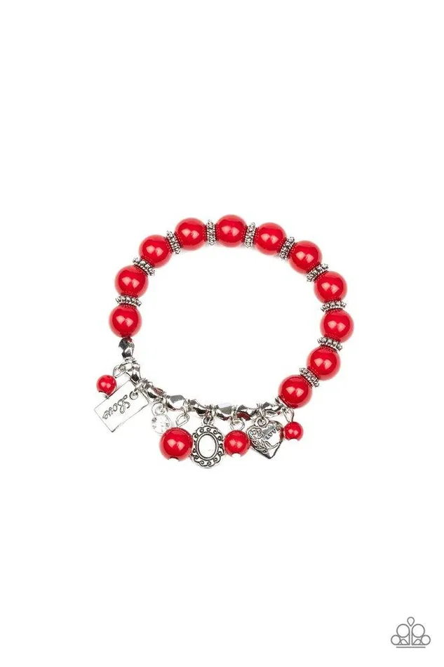 Paparazzi Jewelry Bracelets Paparazzi Bracelet One True Love Red