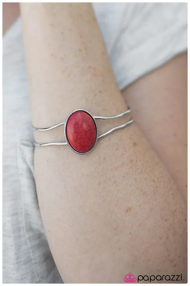 Paparazzi Jewelry Bracelets Paparazzi Bracelet Painted Desert Red