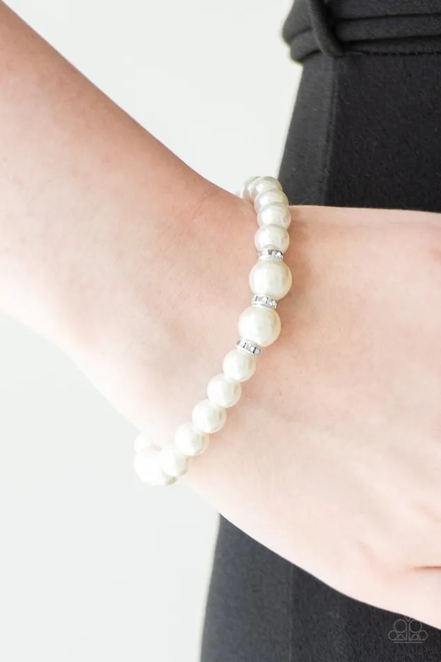 Paparazzi Jewelry Bracelets Paparazzi Bracelet Radiantly Royal White