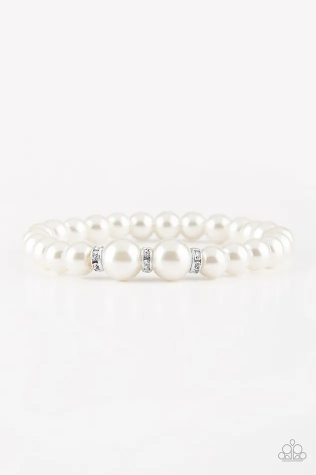 Paparazzi Jewelry Bracelets Paparazzi Bracelet Radiantly Royal White