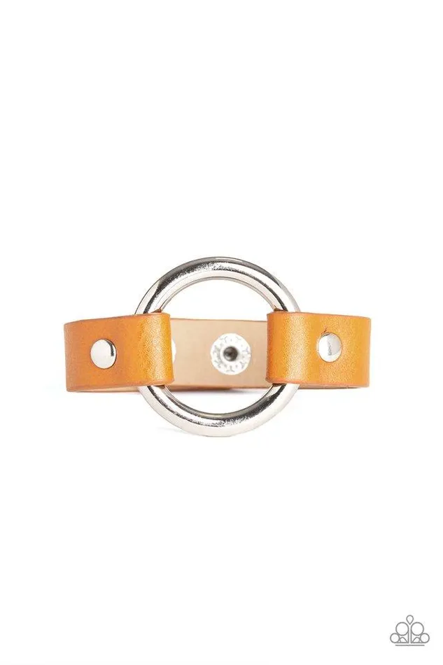Paparazzi Jewelry Bracelets Paparazzi Bracelet Rustic Rodeo Yellow