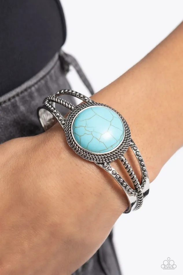 Paparazzi Jewelry Bracelets Paparazzi Bracelet Sandstone Sojourn Blue