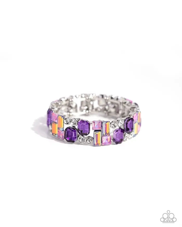 Paparazzi Jewelry Bracelets Paparazzi Bracelet Scattered Showcase Purple Paparazzi Jewelry Bracelets Paparazzi Bracelet Scattered Showcase Purple
