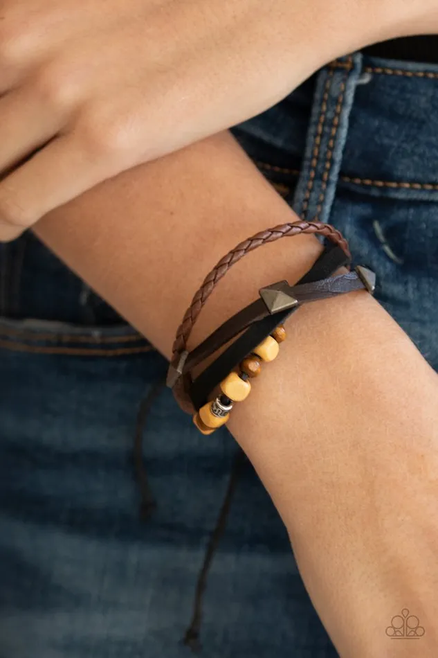 Paparazzi Jewelry Bracelets Paparazzi Bracelet Solo Climb Brown