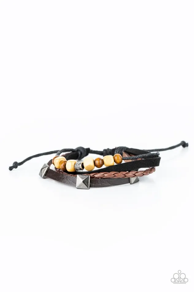 Paparazzi Jewelry Bracelets Paparazzi Bracelet Solo Climb Brown Paparazzi Jewelry Bracelets Paparazzi Bracelet Solo Climb Brown