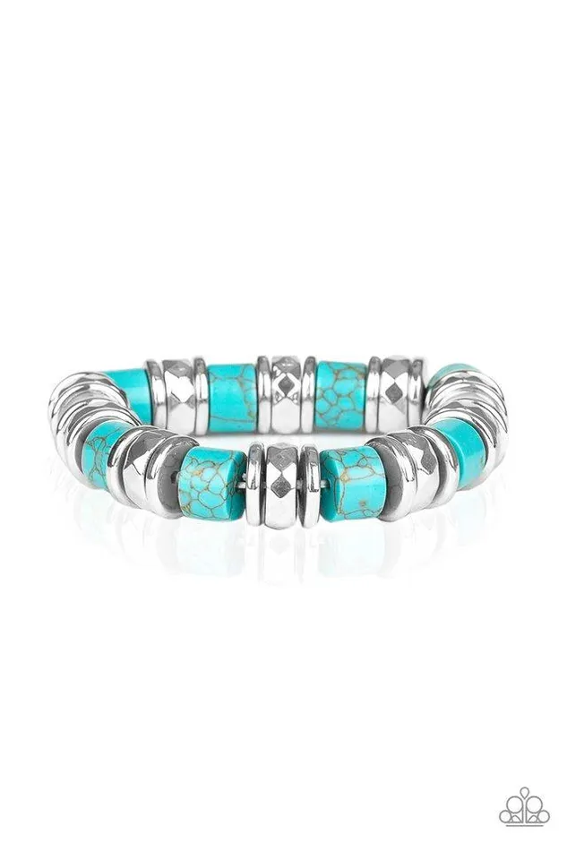 Paparazzi Jewelry Bracelets Paparazzi Bracelet Sonoran Stonehenge Blue