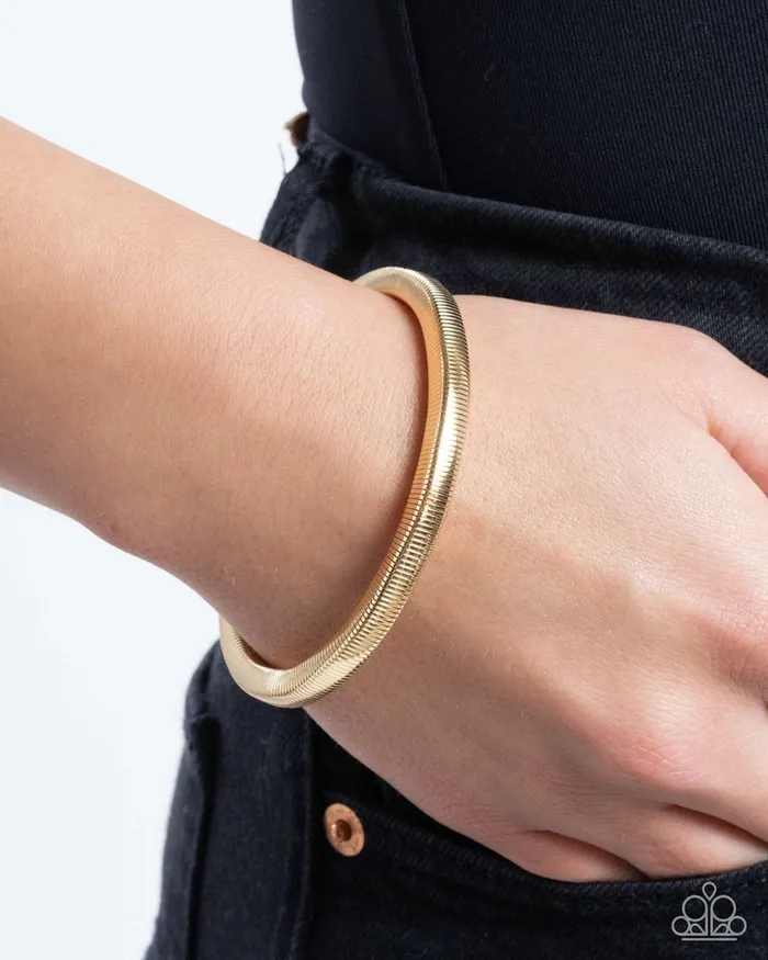 Paparazzi Jewelry Bracelets Paparazzi Bracelet Stubborn Simplicity Gold