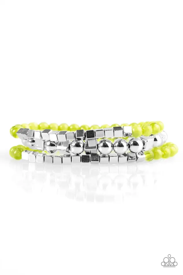 Paparazzi Jewelry Bracelets Paparazzi Bracelet Take Shape Green