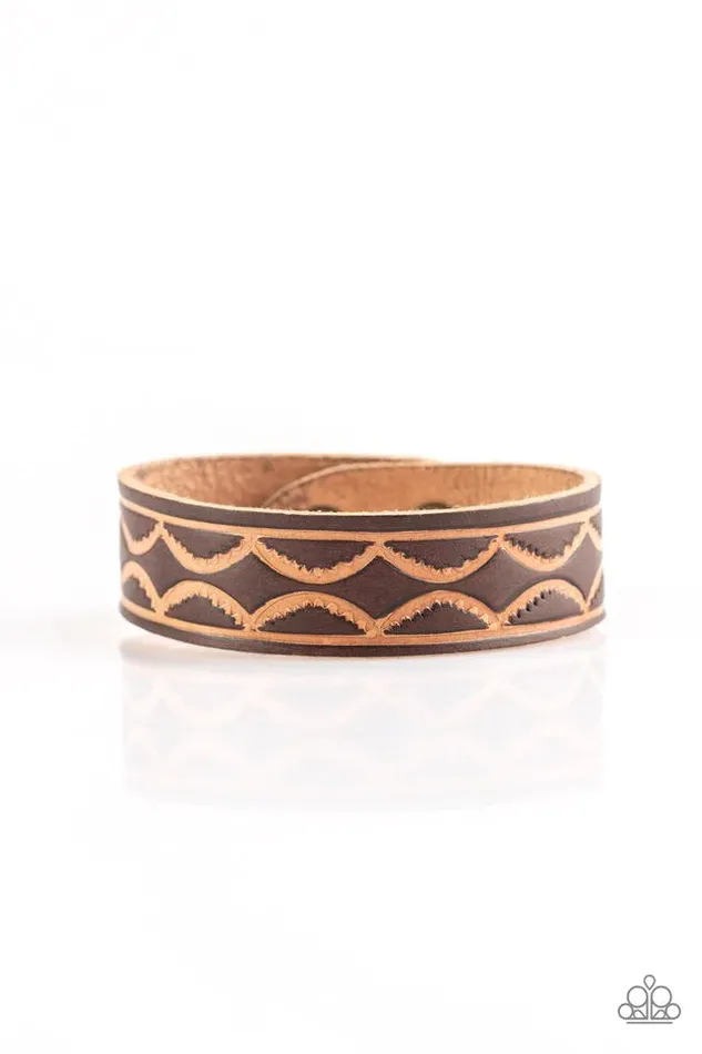 Paparazzi Jewelry Bracelets Paparazzi Bracelet Zion Horizon Brown