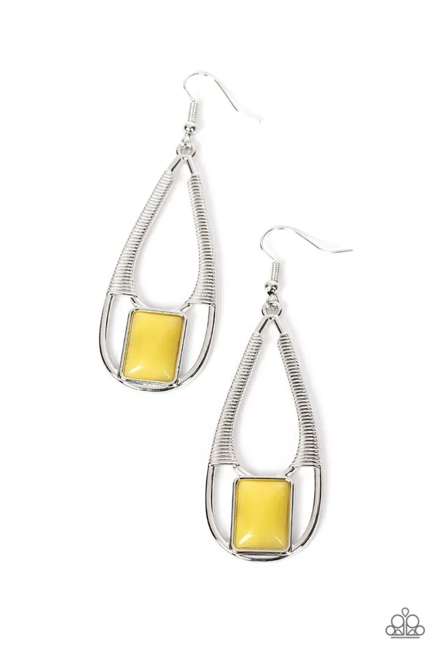 Paparazzi Jewelry Earrings Paparazzi Earring Adventure Story Yellow Paparazzi Jewelry Earrings Paparazzi Earring Adventure Story Yellow