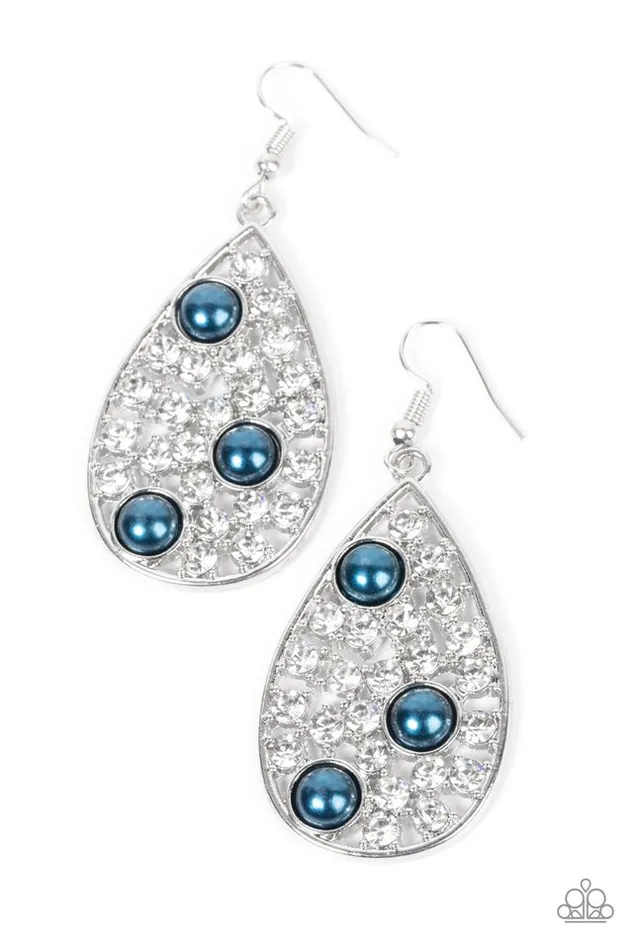 Paparazzi Jewelry Earrings Paparazzi Earring Bauble Burst Blue Paparazzi Jewelry Earrings Paparazzi Earring Bauble Burst Blue