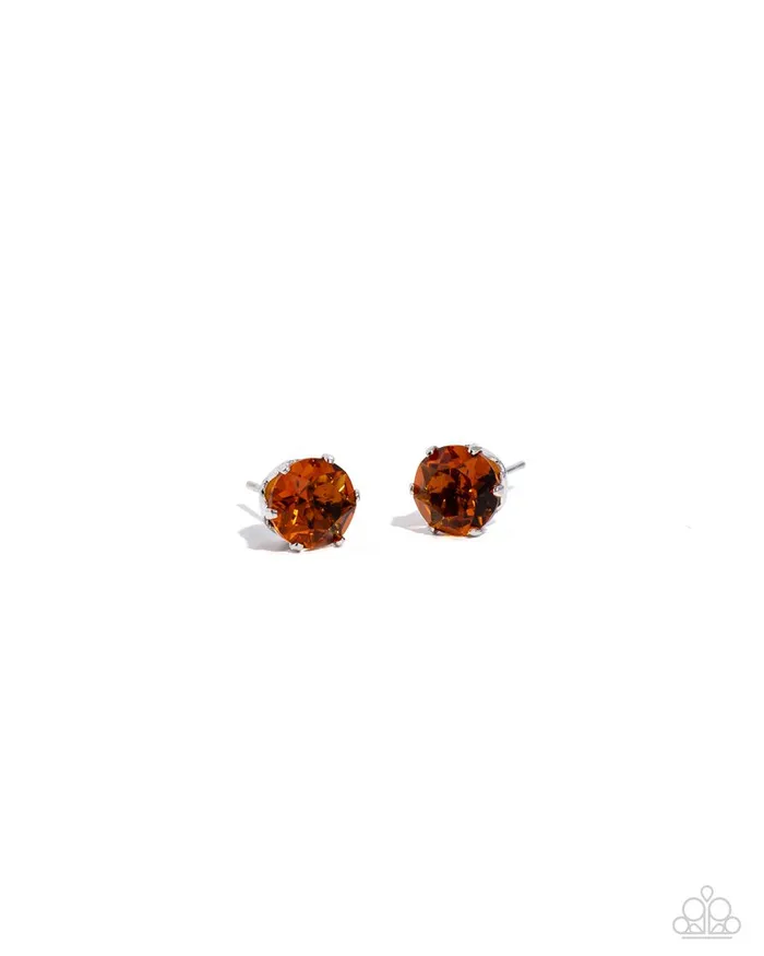 Paparazzi Jewelry Earrings Paparazzi Earring Breathtaking Birthstone Orange Paparazzi Jewelry Earrings Paparazzi Earring Breathtaking Birthstone Orange