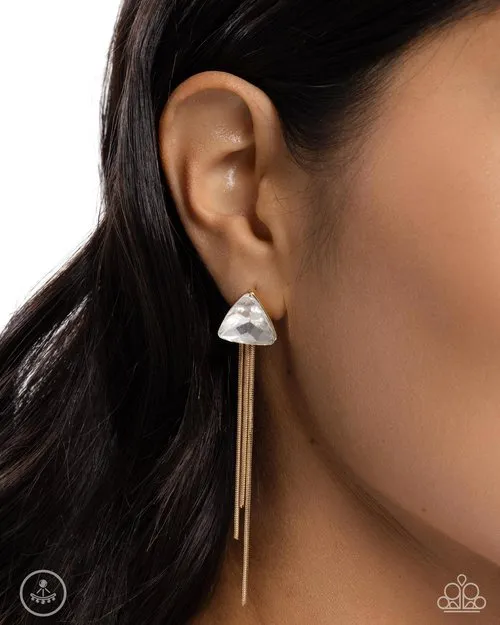 Paparazzi Jewelry Earrings Paparazzi Earring Candescent Class Gold