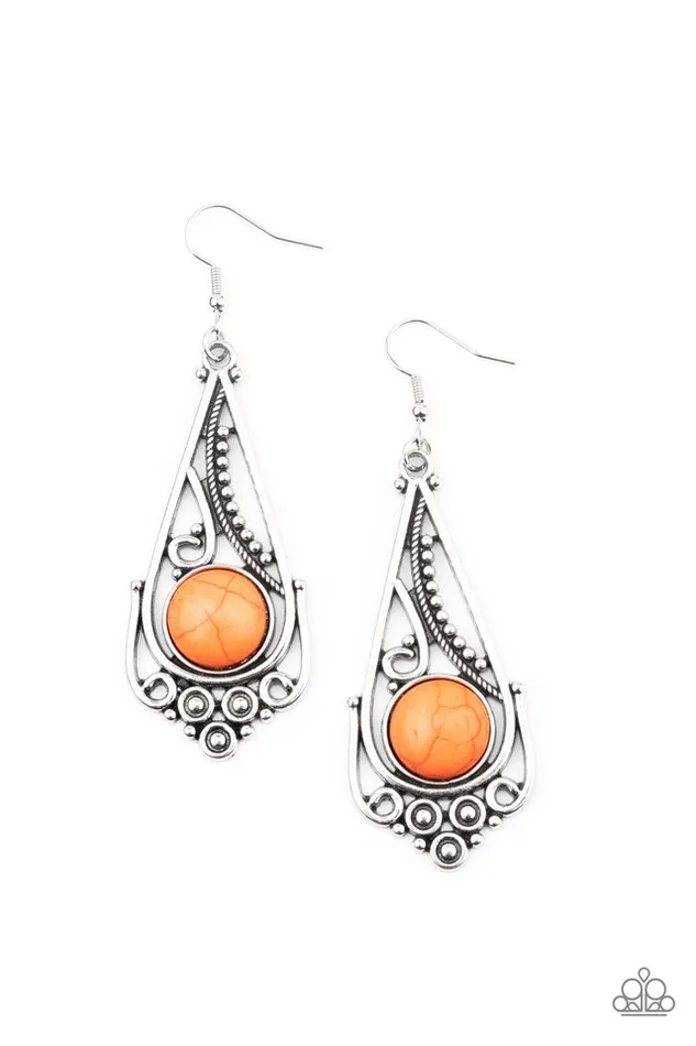 Paparazzi Jewelry Earrings Paparazzi Earring Canyon Climate Orange Paparazzi Jewelry Earrings Paparazzi Earring Canyon Climate Orange
