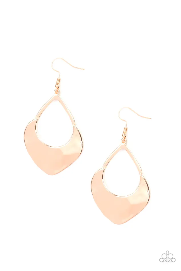 Paparazzi Jewelry Earrings Paparazzi Earring Dig Your Heels In Rose Gold