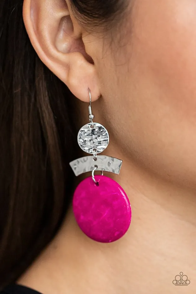 Paparazzi Jewelry Earrings Paparazzi Earring Diva Of My Domain Pink