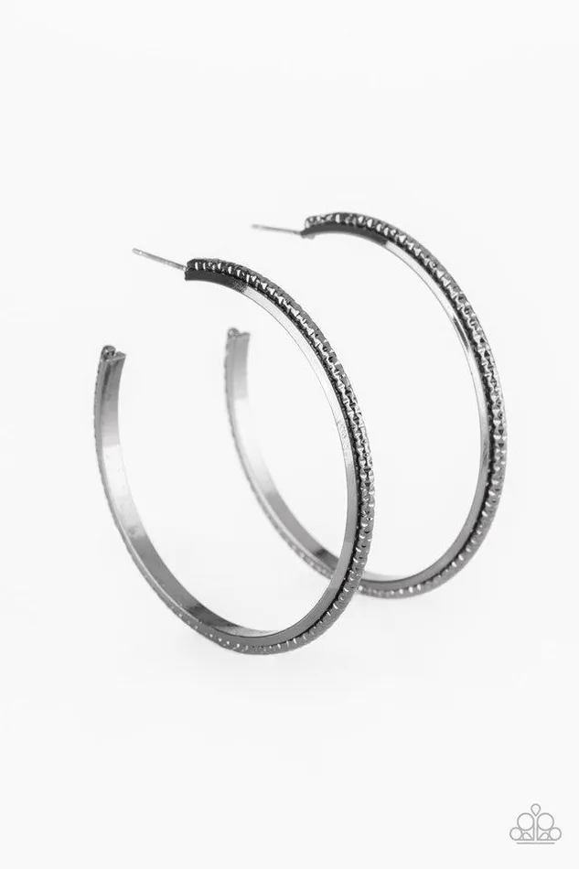 Paparazzi Jewelry Earrings Paparazzi Earring Girl Gang Black