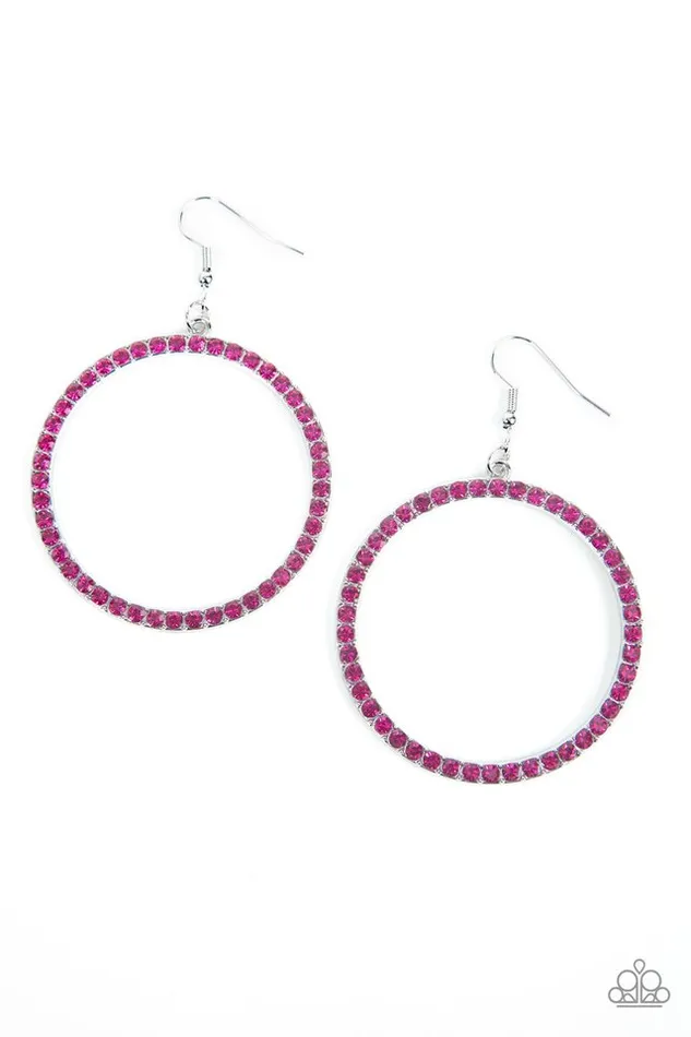 Paparazzi Jewelry Earrings Paparazzi Earring HeadTurning Halo Pink Paparazzi Jewelry Earrings Paparazzi Earring HeadTurning Halo Pink