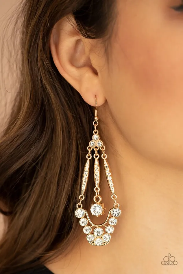 Paparazzi Jewelry Earrings Paparazzi Earring HighRanking Radiance Gold