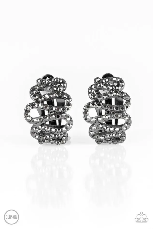 Paparazzi Jewelry Earrings Paparazzi Earring Idol Shine Black