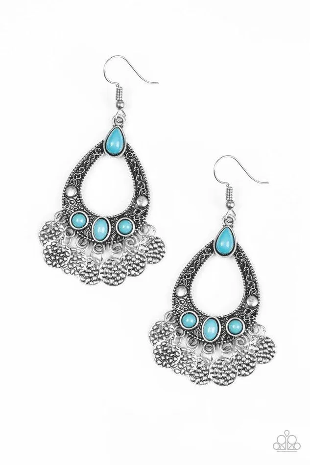Paparazzi Jewelry Earrings Paparazzi Earring Island Escapade Blue