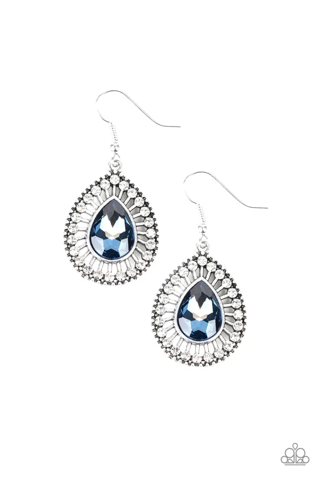 Paparazzi Jewelry Earrings Paparazzi Earring Limo Service Blue