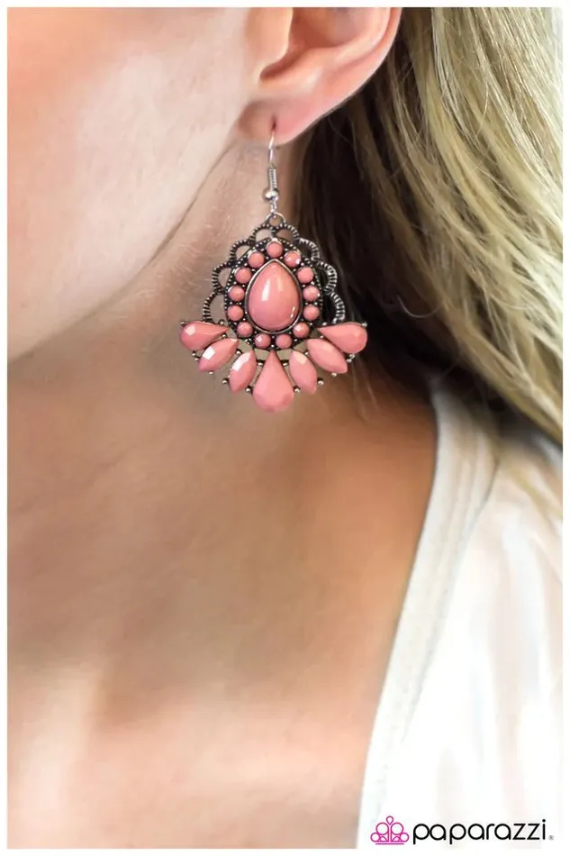 Paparazzi Jewelry Earrings Paparazzi Earring Mama Mia Pink