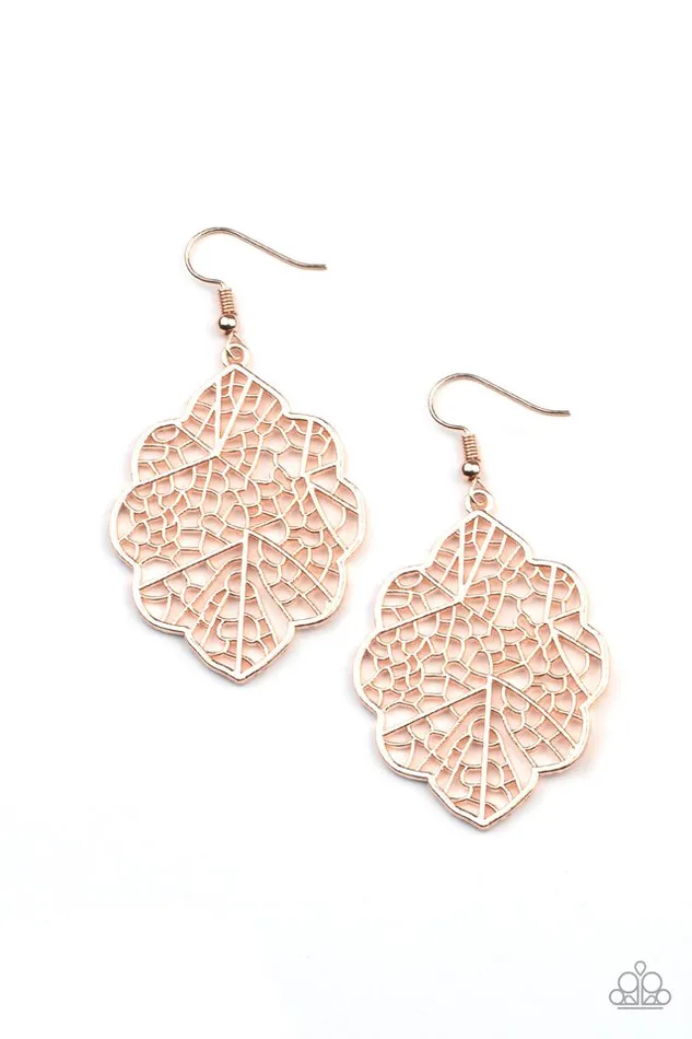 Paparazzi Jewelry Earrings Paparazzi Earring Meadow Mosaic Rose Gold Paparazzi Jewelry Earrings Paparazzi Earring Meadow Mosaic Rose Gold