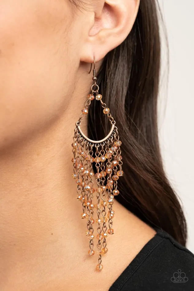 Paparazzi Jewelry Earrings Paparazzi Earring Metro Confetti Copper