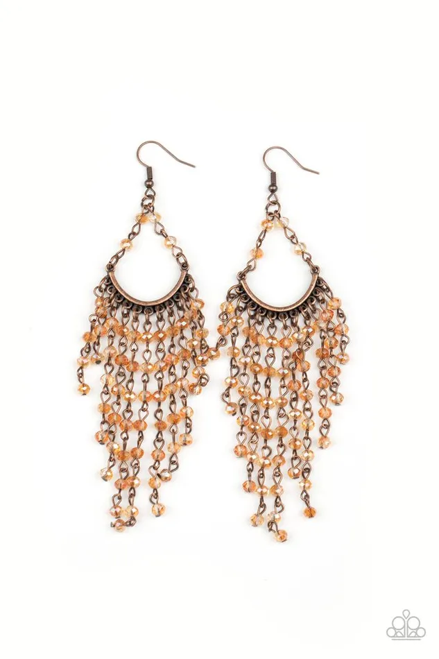 Paparazzi Jewelry Earrings Paparazzi Earring Metro Confetti Copper Paparazzi Jewelry Earrings Paparazzi Earring Metro Confetti Copper