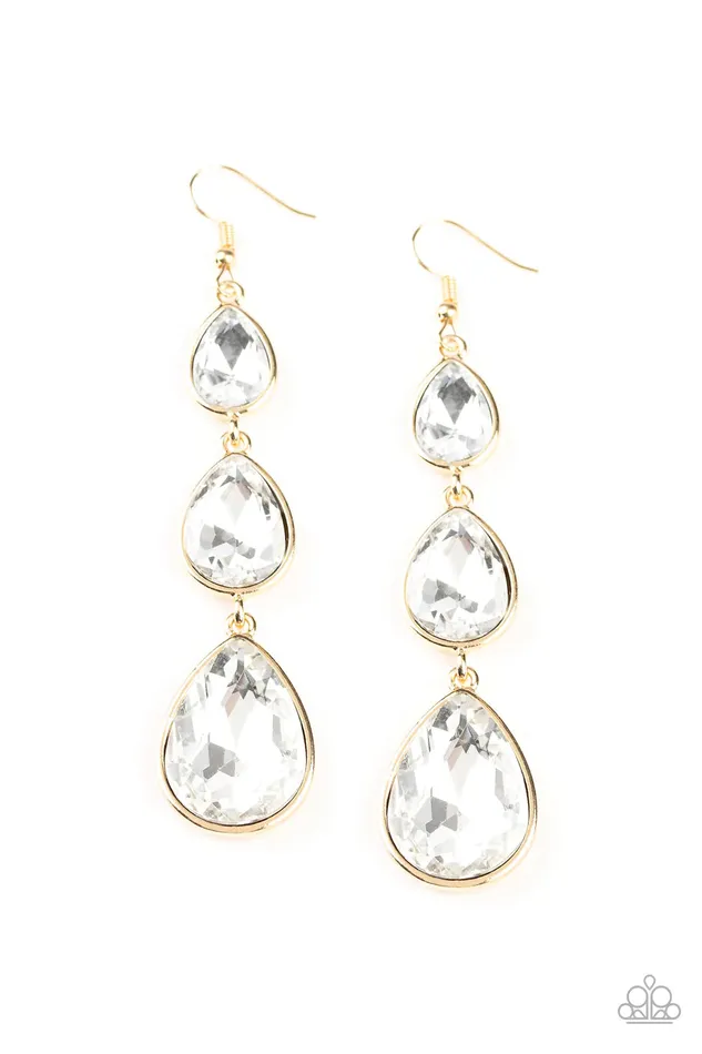 Paparazzi Jewelry Earrings Paparazzi Earring Metro Momentum Gold