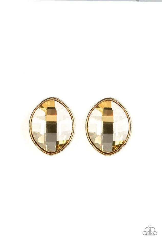 Paparazzi Jewelry Earrings Paparazzi Earring Movie Star Sparkle Gold