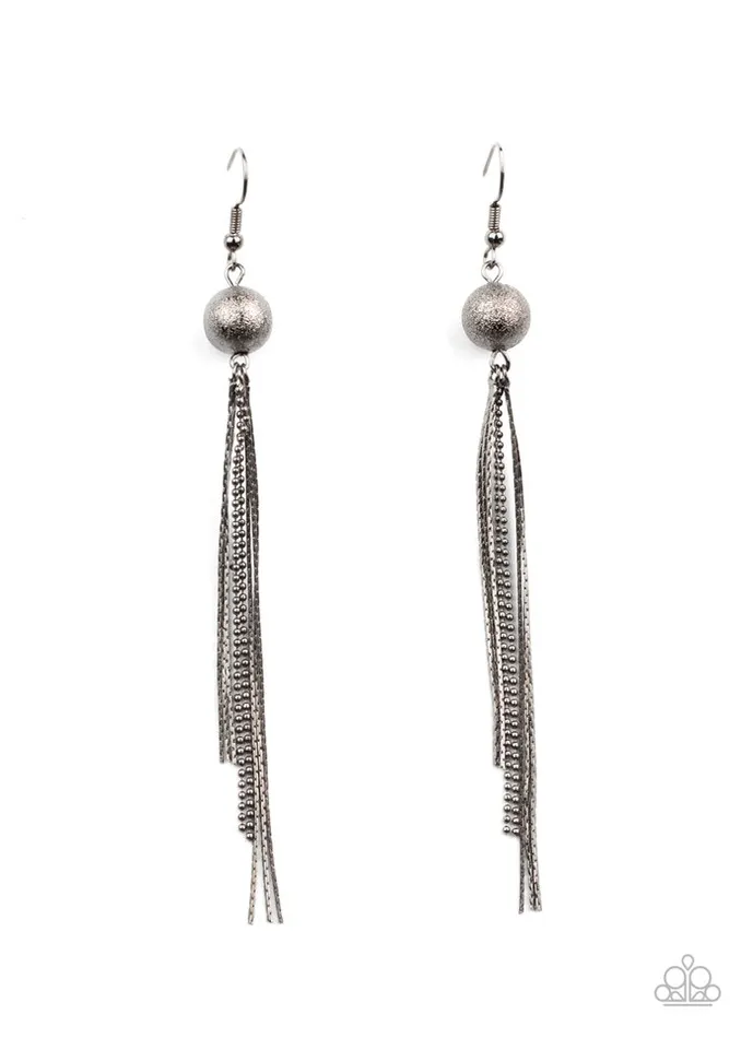 Paparazzi Jewelry Earrings Paparazzi Earring SLEEKing Revenge Black Paparazzi Jewelry Earrings Paparazzi Earring SLEEKing Revenge Black
