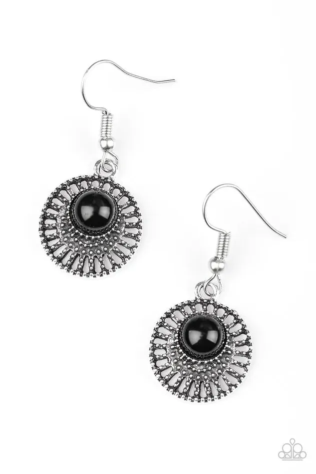 Paparazzi Jewelry Earrings Paparazzi Earring Stylishly Saharan Black