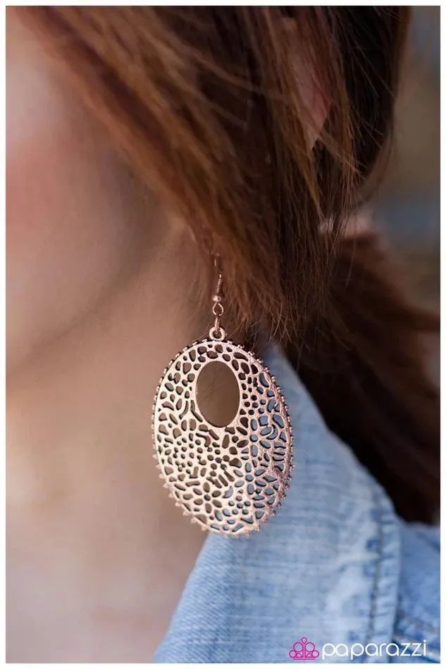 Paparazzi Jewelry Earrings Paparazzi Earring Take Me Away Copper