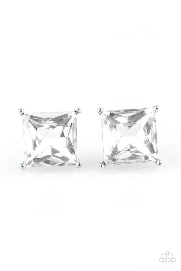 Paparazzi Jewelry Earrings Paparazzi Earring The Big Bang White Post