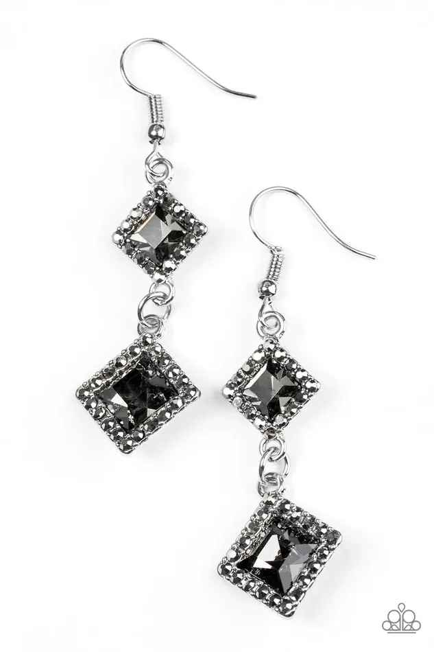 Paparazzi Jewelry Earrings Paparazzi Earring Timelessly Times Square Silver