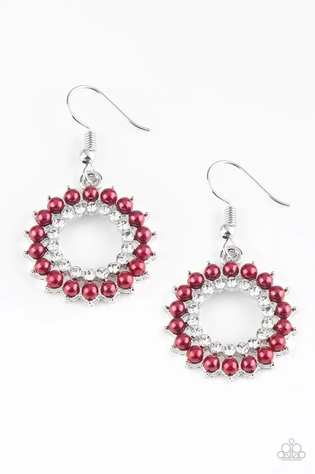 Paparazzi Jewelry Earrings Paparazzi Earring Wreathed in Radiance Red
