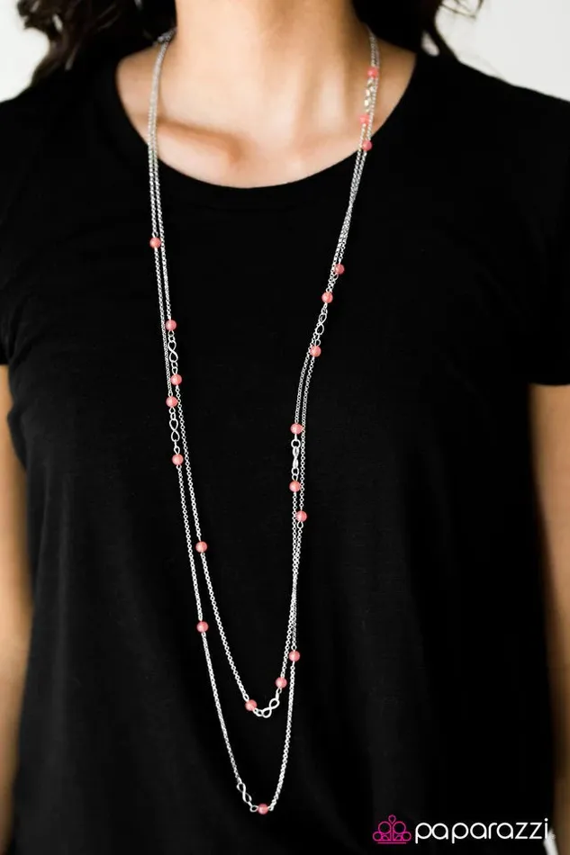 Paparazzi Jewelry Necklaces Paparazzi Necklace All The Time In The World Orange