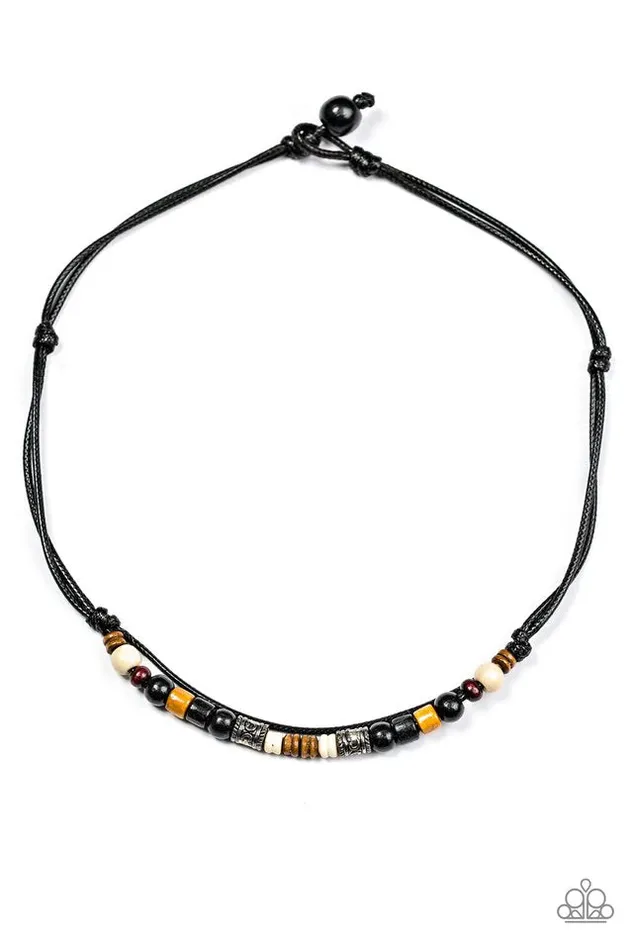 Paparazzi Jewelry Necklaces Paparazzi Necklace Aruba Adventure Black