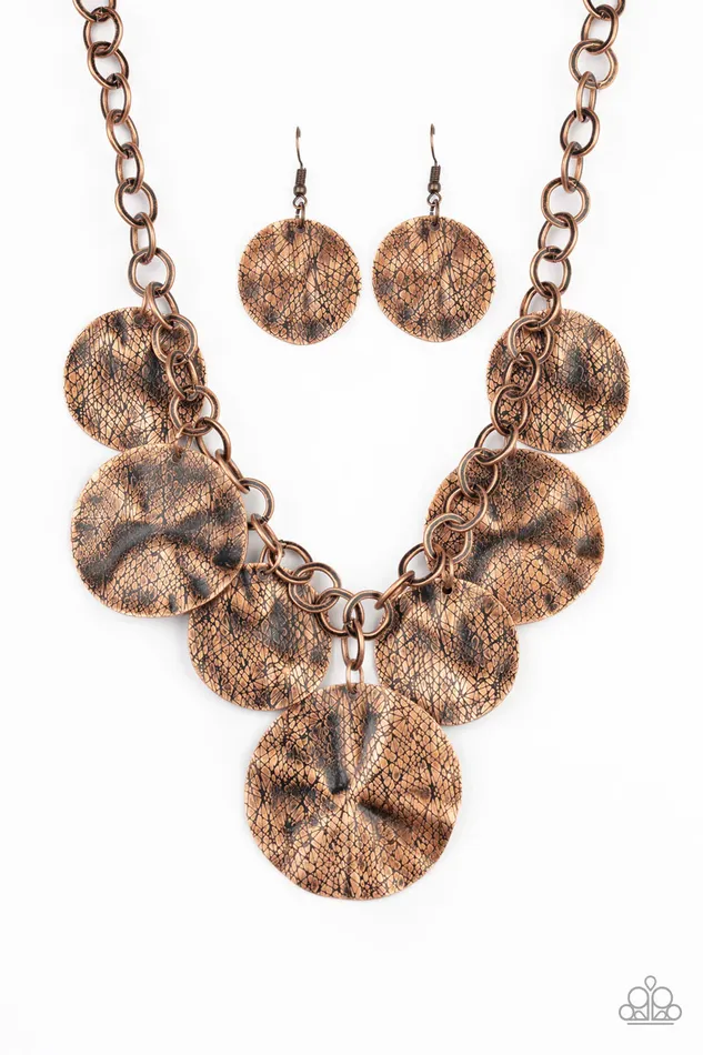 Paparazzi Jewelry Necklaces Paparazzi Necklace Barely Scratched The Surface Copper